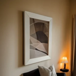 Natural wood picture frame