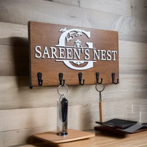 3D letter wall key holder