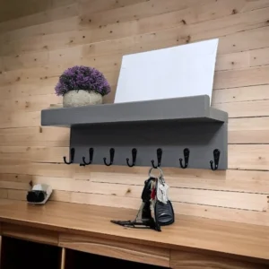 wall key holder with shelf